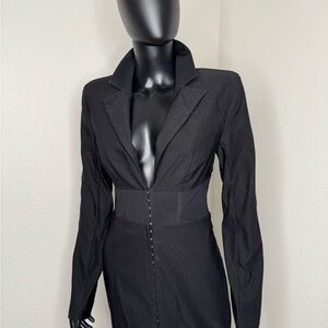 Michael Costello Black Designer Dress